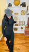 No cap- vintage baseball cap (black)